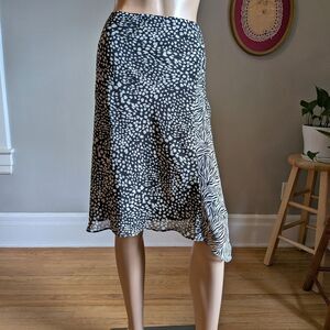 Vintage Y2K Nine & Company Midi Skirt Animal Print Chiffon Whimsigoth Fairy 14
